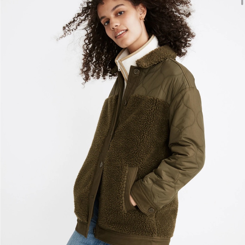 🤩 NWT 🤩 Madewell Hybrid Sherpa Jacket